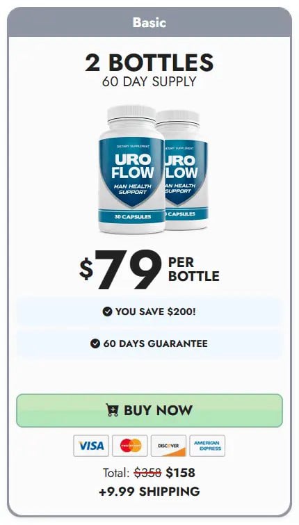 UroFlow 2 Bottles Pricing