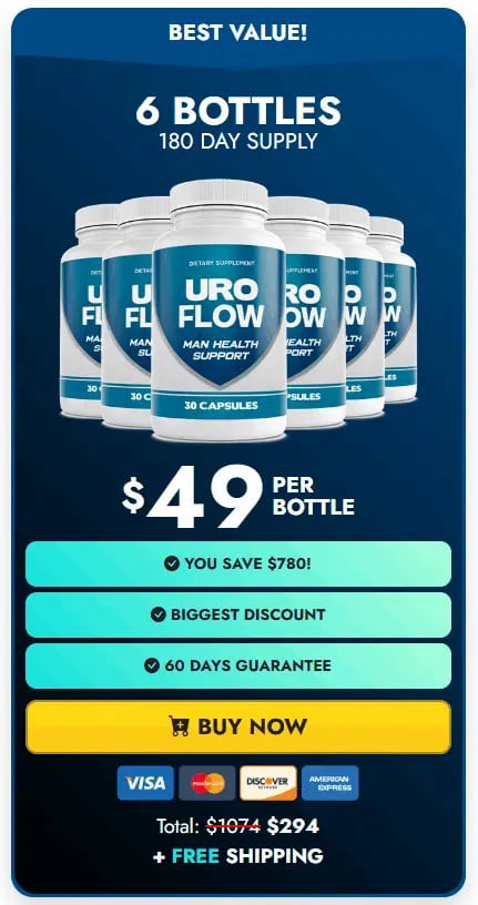 UroFlow 6 Bottles Pricing